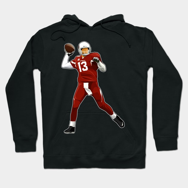 Kurt Warner #13 Throw A Pass Hoodie by 40yards